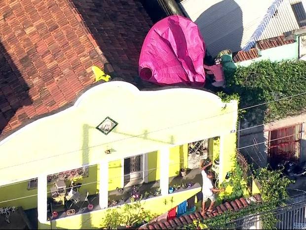 Balões são vistos sobrevoando o Rio nesta quarta (12)