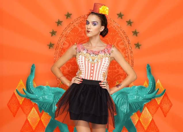 Circo - Body e acessórios R$ 219; saia R$ 69 Circo - Body e acessórios R$ 219; saia R$ 69