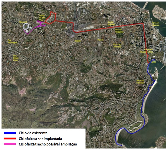 Rio ganhará ciclofaixa em janeiro