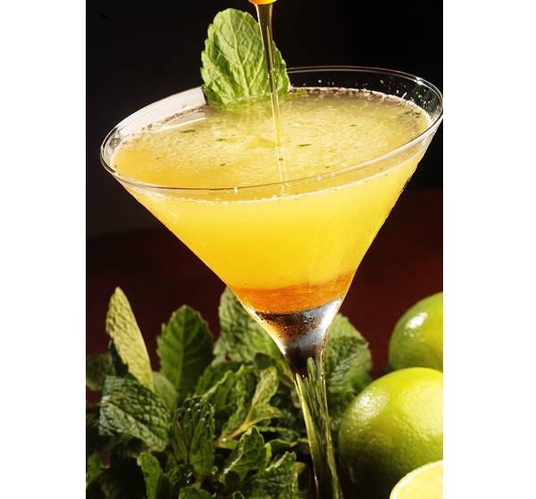 Delicioso drinque &agrave; base de mel e lim&atilde;o, uma cria&ccedil;&atilde;o do barman Santiago. Bar da Praia, Rua Jo&atilde;o Lira, 5, Hotel Marina Palace, Leblon, tel. 2172-1067.<br>