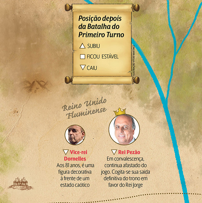 Guerra dos Tronos inspira mapa político do Rio