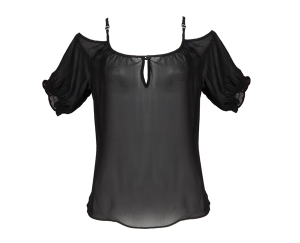 Blusa transparente. R$ 49,90.<br> Blusa transparente. R$ 49,90.<br>