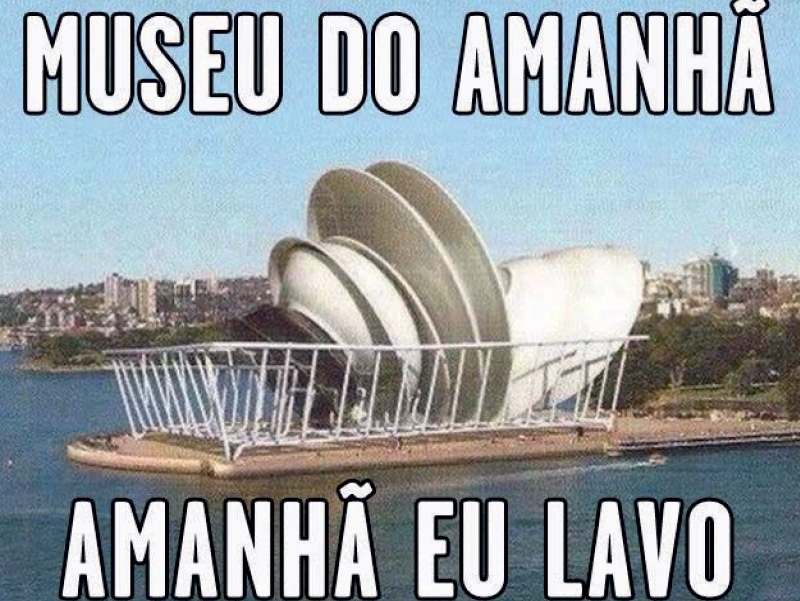 museu do amanhã Uma das obras mais aguardadas do pacote olímpico foi inaugurada em dezembro, mas nem mesmo as belas formas de Santiago Calatrava foram poupadas pelos internautas