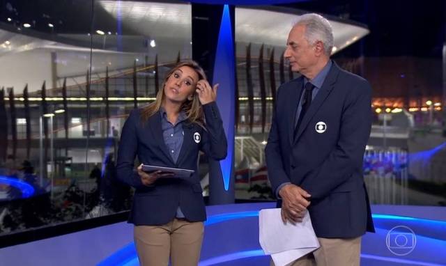Cris Dias e William Waack trocam farpas em transmissão