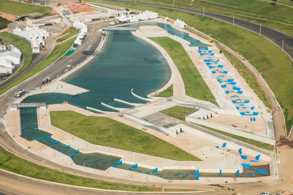 Circuito de canoagem é inaugurado e recebe evento-teste