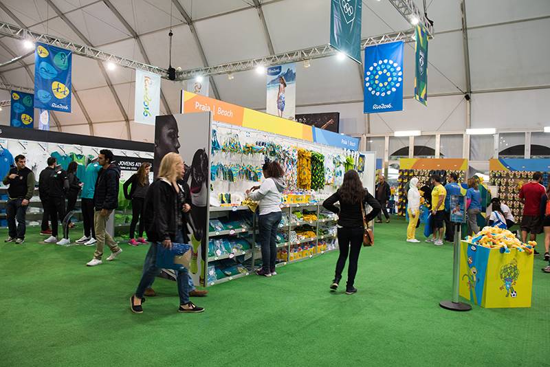 Megastore de Copacabana com a marca olímpica já é um sucesso
