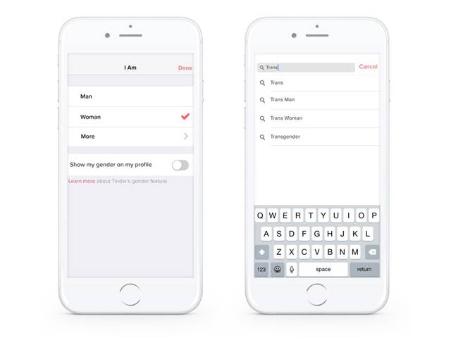 Atualização do Tinder inclui novas opções de gênero