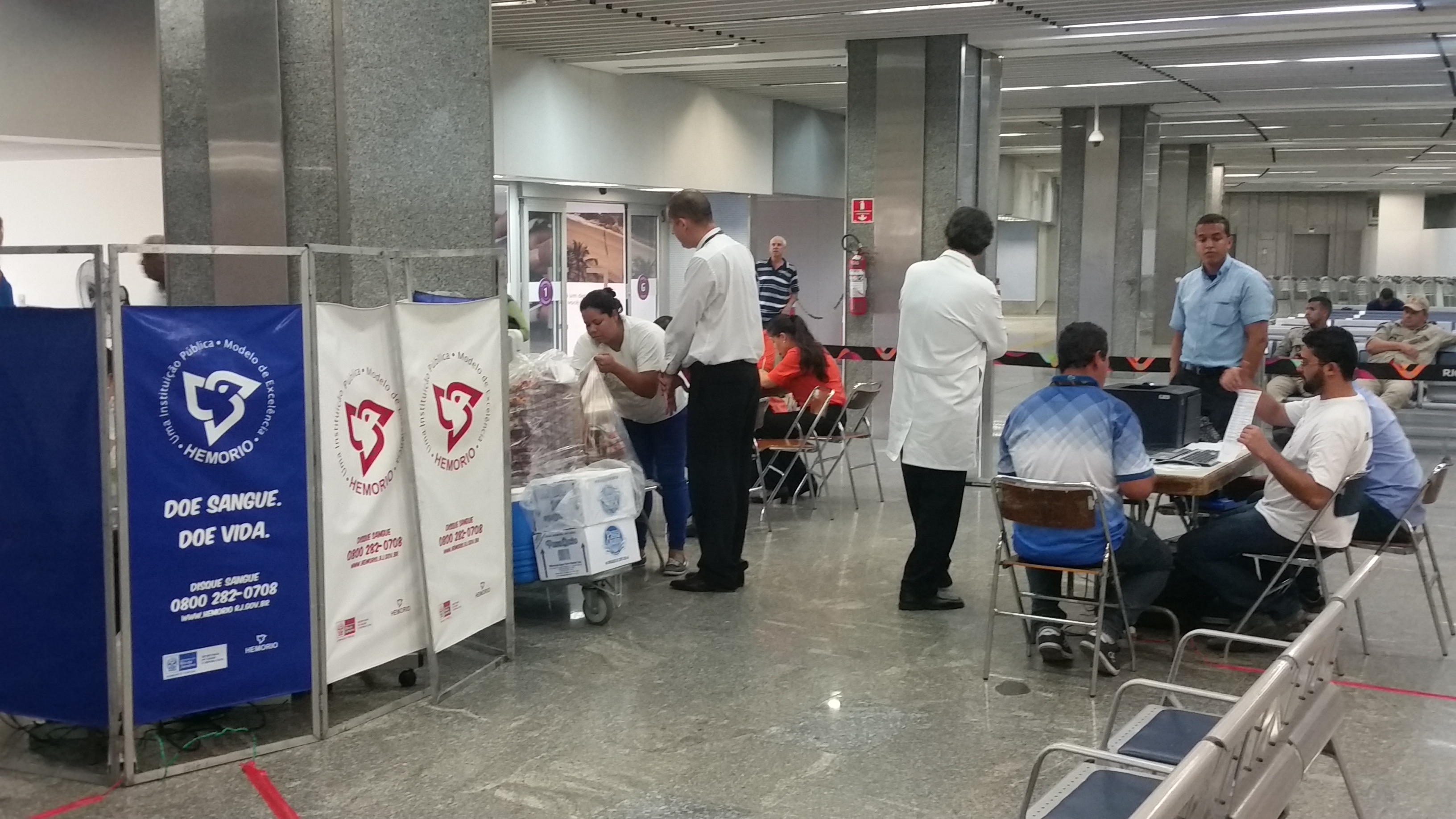 Aeroporto do Galeão promove campanha de doação de sangue