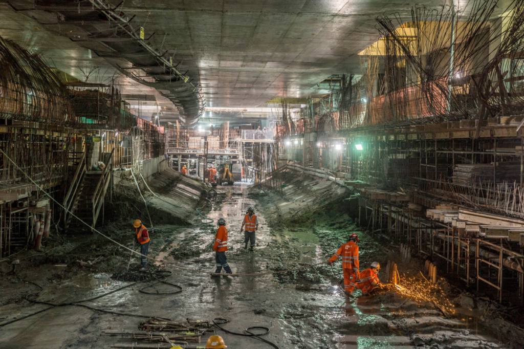A construção da Linha 4 do metrô chega à reta final