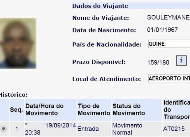 Suspeito de estar com ebola é internado no Rio