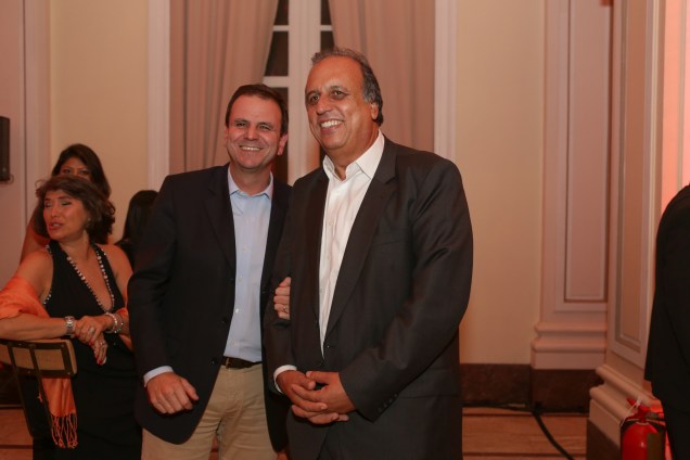 O prefeito Eduardo Paes e o governador Luiz Fernando Pez&atilde;o