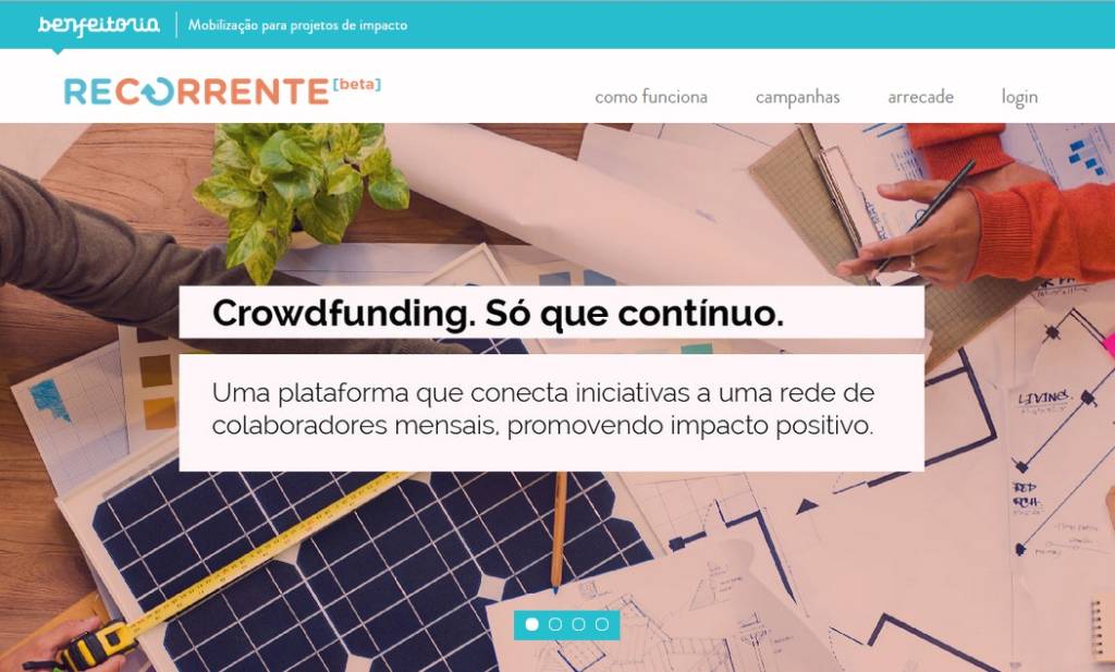 Site cria plataforma de financiamento coletivo com doações mensais