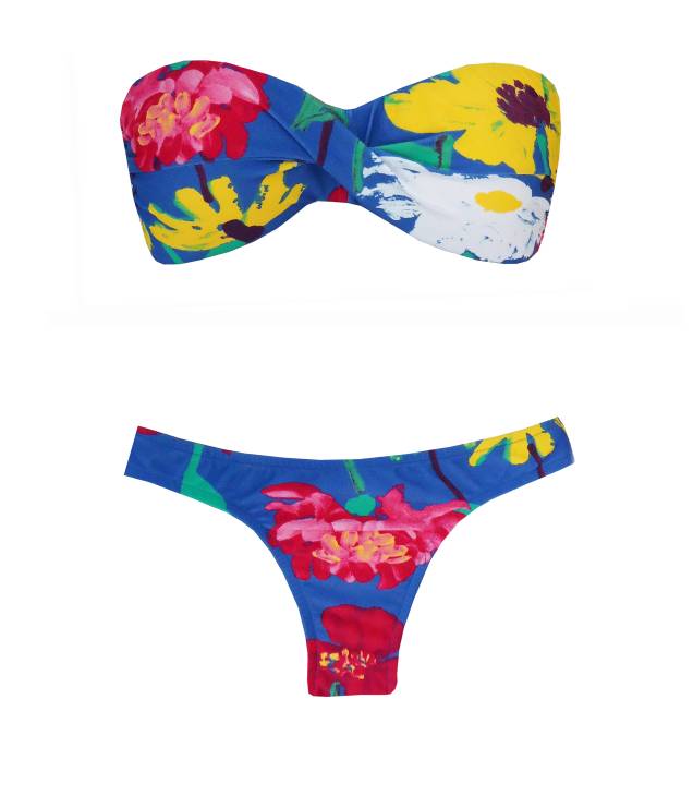 Biquíni estampa tropical Salinas - R$248 Biquíni estampa tropical Salinas - R$248