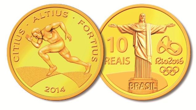 Moedas comemorativas dos Jogos Rio 2016 Moedas comemorativas dos Jogos Rio 2016