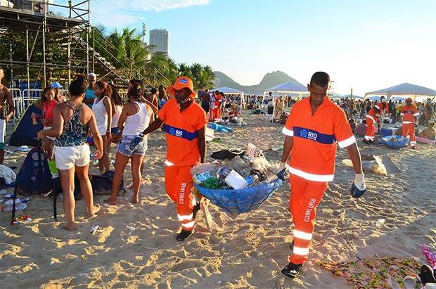 Comlurb recolhe 785 toneladas de lixo durante o carnaval