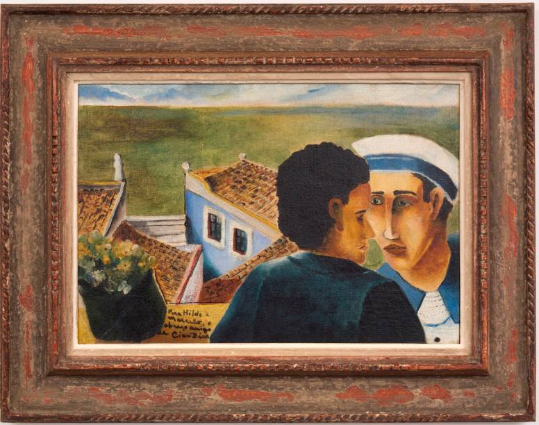 Marinheiro (década de 30): óleo sobre tela, de Cícero Dias Marinheiro (década de 30): óleo sobre tela, de Cícero Dias