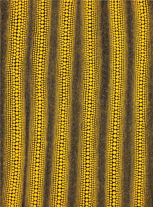 Infinity-Dots (EFY), de 2014: acrílica em tecido, de Yayoi Kusama, da galeria Victoria Miro Infinity-Dots (EFY), de 2014: acrílica em tecido, de Yayoi Kusama, da galeria Victoria Miro
