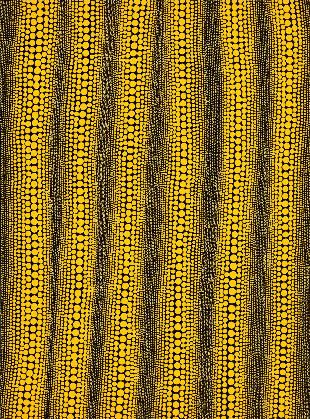 Infinity-Dots (EFY), de 2014: acrílica em tecido, de Yayoi Kusama, da galeria Victoria Miro Infinity-Dots (EFY), de 2014: acrílica em tecido, de Yayoi Kusama, da galeria Victoria Miro