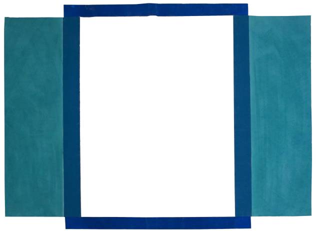 Toile découpée (1982): óleo em tecido, de Louis Cane, da galeria Galerie Bernard Ceysson Toile découpée (1982): óleo em tecido, de Louis Cane, da galeria Galerie Bernard Ceysson