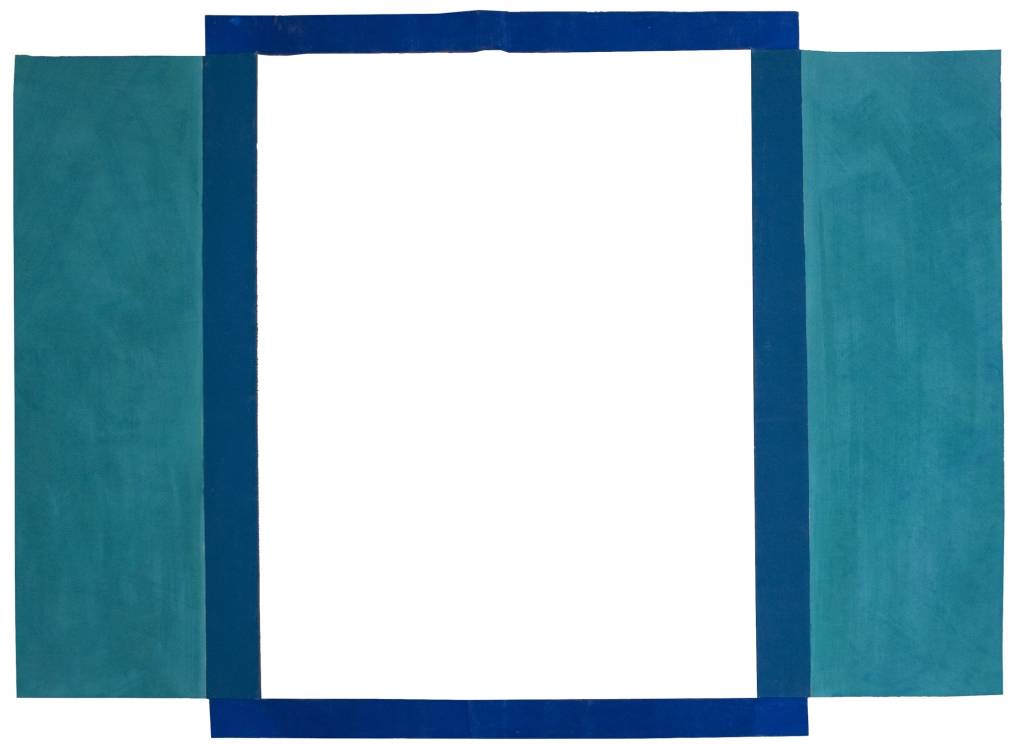 Toile découpée (1982): &oacute;leo em tecido, de Louis Cane, da galeria Galerie Bernard Ceysson