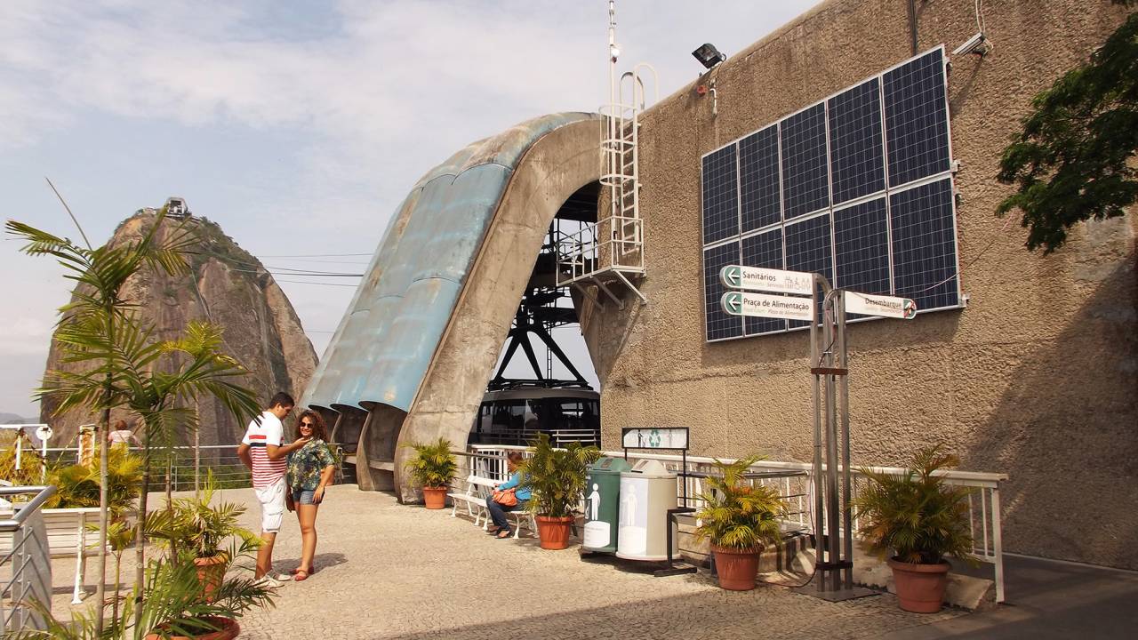 Bondinho do Pão de Açúcar: placas solares para geração de energia limpa