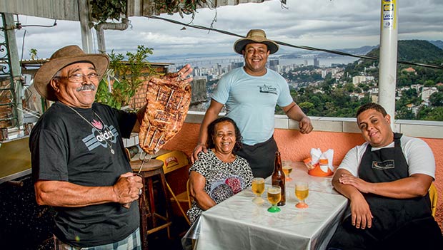 O melhor prato e a melhor vista