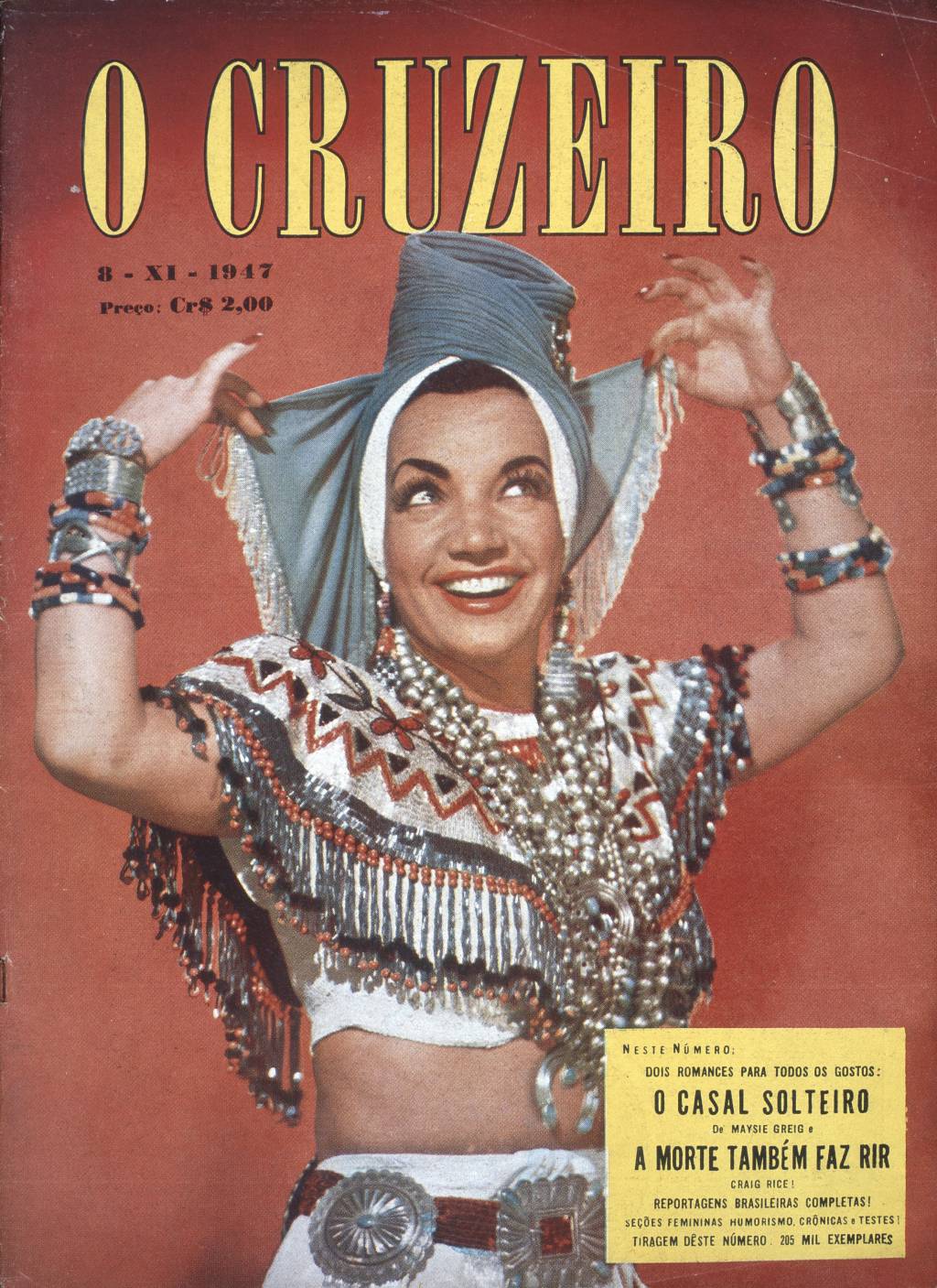 Carmen estampa a capa da revista Cruzeiro em 1947 Carmen estampa a capa da revista Cruzeiro em 1947