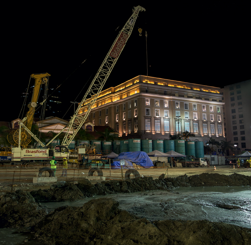 Para finalizar VLT e Túnel até a Olimpíada, Centro tem obras 24 horas