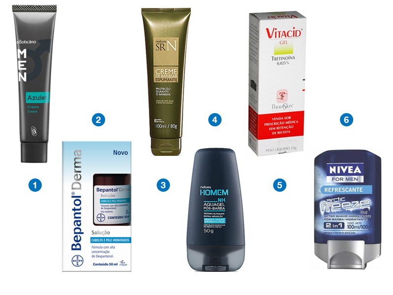 Produtos de beleza e higiene para homens por até 30 reais
