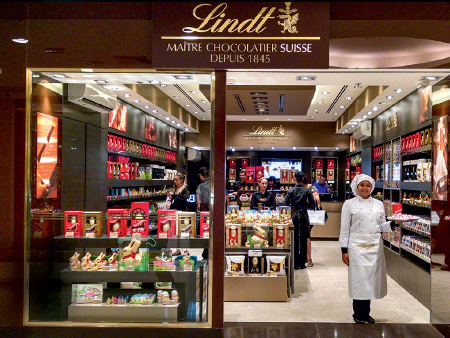 As grifes Lindt e Havanna aportam no Rio