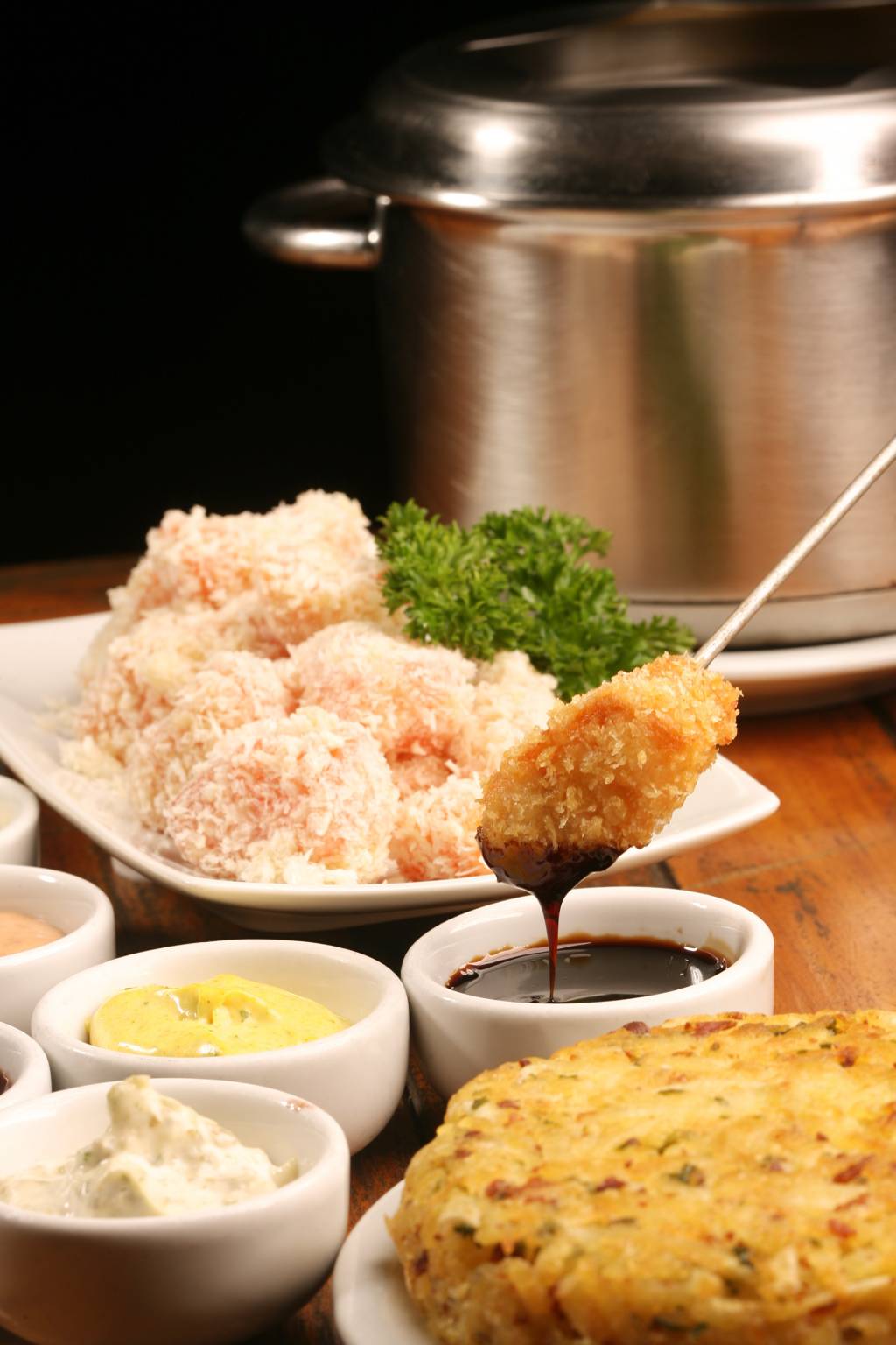 Fondue de Salmão crocante do Victoria