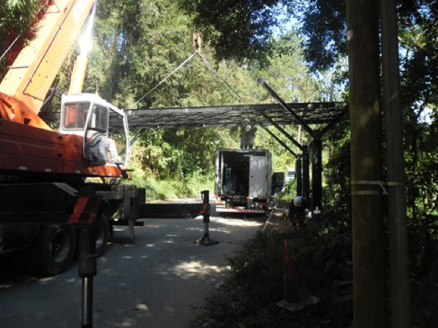 Estrada Parque de Mauá ganha passarelas para animais