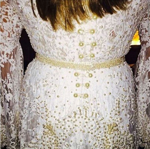 Detalhe das costas do vestido de Preta Gil Detalhe das costas do vestido de Preta Gil