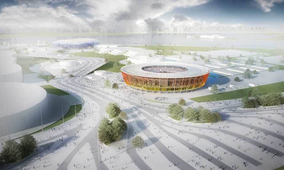 Centro de t&ecirc;nis dos Jogos Rio 2016.<br>