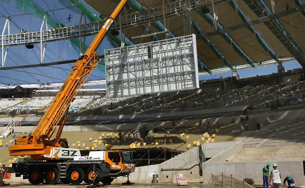 92% do est&aacute;dio j&aacute; est&aacute; terminado.<br>