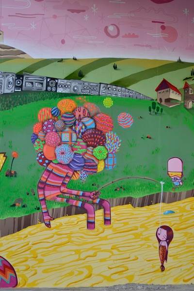 Trabalho do artista de 2012, feito em um muro de Iraj&aacute;.<br>