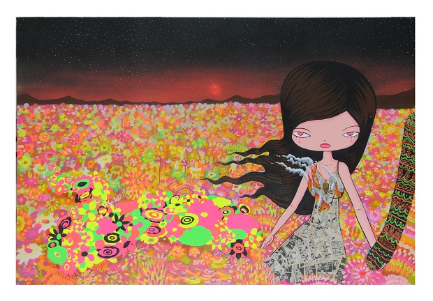 Trabalho Peito em Chamas, feito em técnica mista sobre tela.<br> Trabalho Peito em Chamas, feito em técnica mista sobre tela.<br>