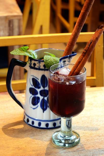 Sangria de vinho tinto: no El Gordo Sangria de vinho tinto: no El Gordo