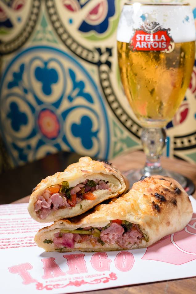 Choripizza: variação do choripán Choripizza: variação do choripán