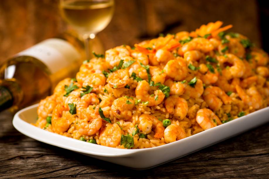Risoto de Camarão: no Uva & Vinho Risoto de Camarão: no Uva & Vinho