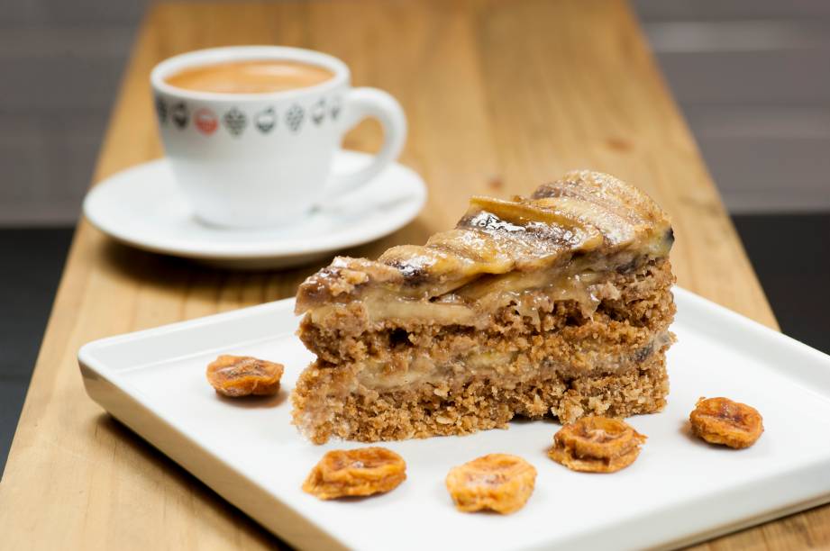 Torta de banana: companhia para o café da Fazenda Camocim, no Espírito Santo