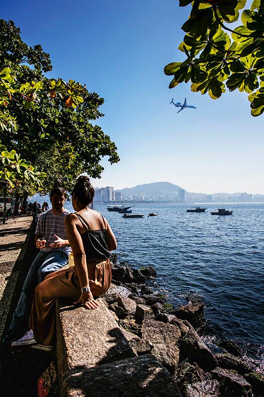 Bar Urca: vista imbatível da famosa mureta Bar Urca: vista imbatível da famosa mureta