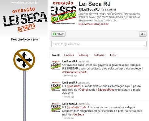 Liminar pode tornar Twitter da Lei Seca ilegal