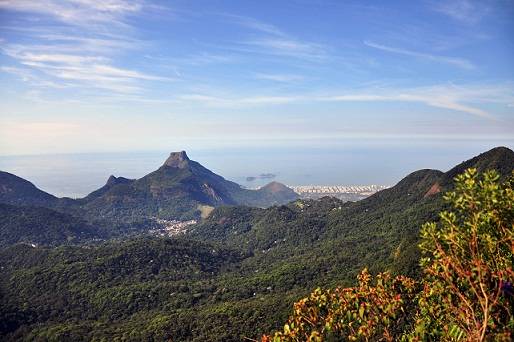 Da montanha &eacute; poss&iacute;vel avistar toda a floresta, a Zona Sul, a Barra e o Centro<br>