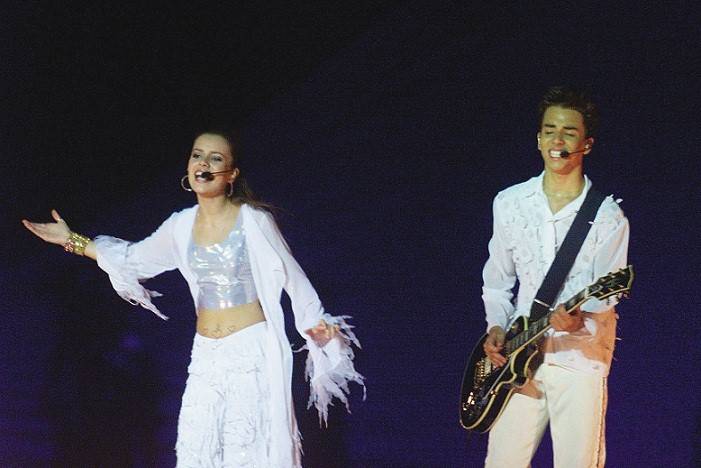 Show da extinta dupla Sandy & Junior. Em 2007, os irm&atilde;os anunciaram a separa&ccedil;&atilde;o ap&oacute;s 17 anos de carreira<br>