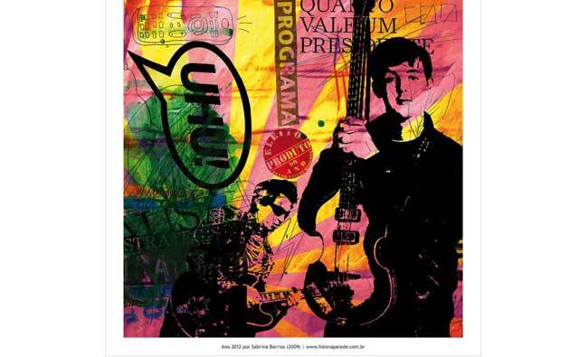 Para quem gosta de Beatles, um cartaz colorid&atilde;o e animado<br>