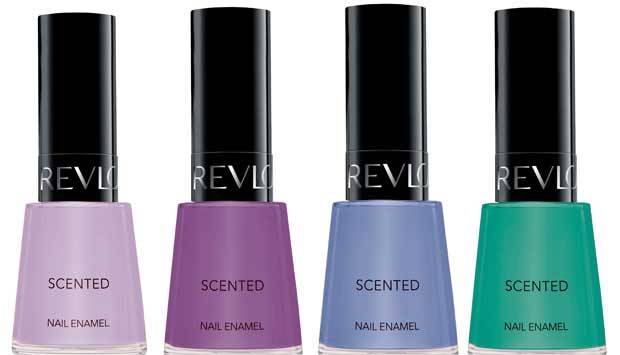 A Revlon ainda lan&ccedil;a a cole&ccedil;&atilde;o de esmaltes Scented Nail Enamel, uma linha com 16 cores, que ao secarem revelam um delicioso cheiro fresco de fruta nas unhas. Possui camada de prote&iacute;na de seda na formula&ccedil;&atilde;o, que evita o aparecimento de bolhas, manchas ou m<br>