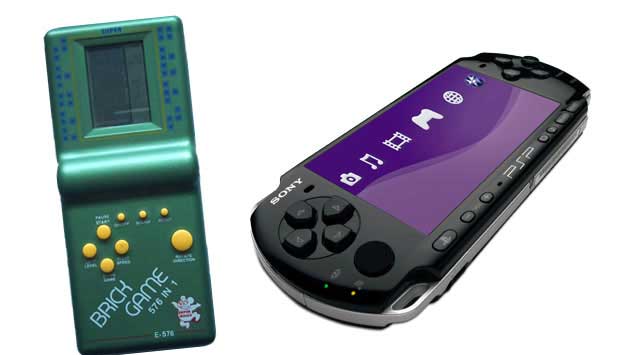 Sucesso nas décadas de 70 e 80, os Minigames eram videogames portáteis que rodavam apenas um jogo - o mais famoso era o Tetris. Hoje ele está ultrapassado, tanto que é vendido em lojas de R$ 1,99! Afinal, existe o PSP (Play Station Portátil, da Sony) que<br> Sucesso nas décadas de 70 e 80, os Minigames eram videogames portáteis que rodavam apenas um jogo - o mais famoso era o Tetris. Hoje ele está ultrapassado, tanto que é vendido em lojas de R$ 1,99! Afinal, existe o PSP (Play Station Portátil, da Sony) que<br>
