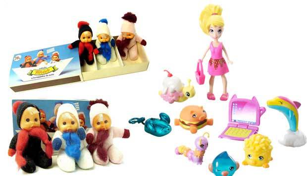 Bonequinhas de pano que vinham dentro de caixinhas do tamanho de caixas de f&oacute;sforo: essas eram as Fofoletes, da Estrela, que toda menina da d&eacute;cada de 80 queria colecionar. Hoje, as bonecas de bolso s&atilde;o as Polly Pocket, da Mattel. De pl&aacute;stico, foram lan&ccedil;ad<br>