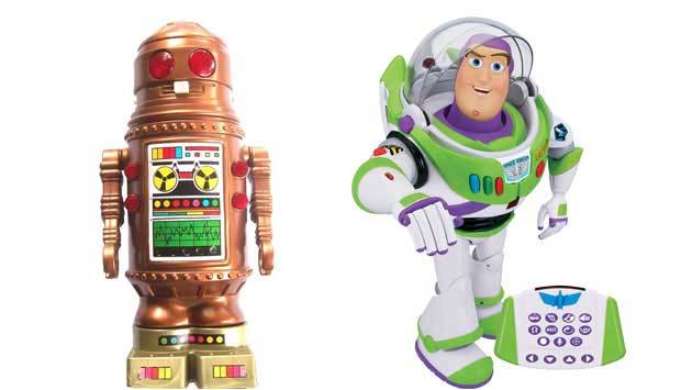 Quando chegou &agrave;s lojas em 1982, o rob&ocirc; Ar-tur, da Estrela, era o top da modernidade. Tinha 60 cm de altura, andava, girava, piscava e emitia sons. Hoje, o top para a crian&ccedil;ada &eacute; o Buzz Lightyear Ultimate, da Yellow. O rob&ocirc; mede 42 cm, tem controle remoto,<br>